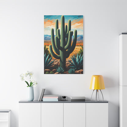 Southwestern Valley Saguaro Landscape Wall Art & Canvas Prints