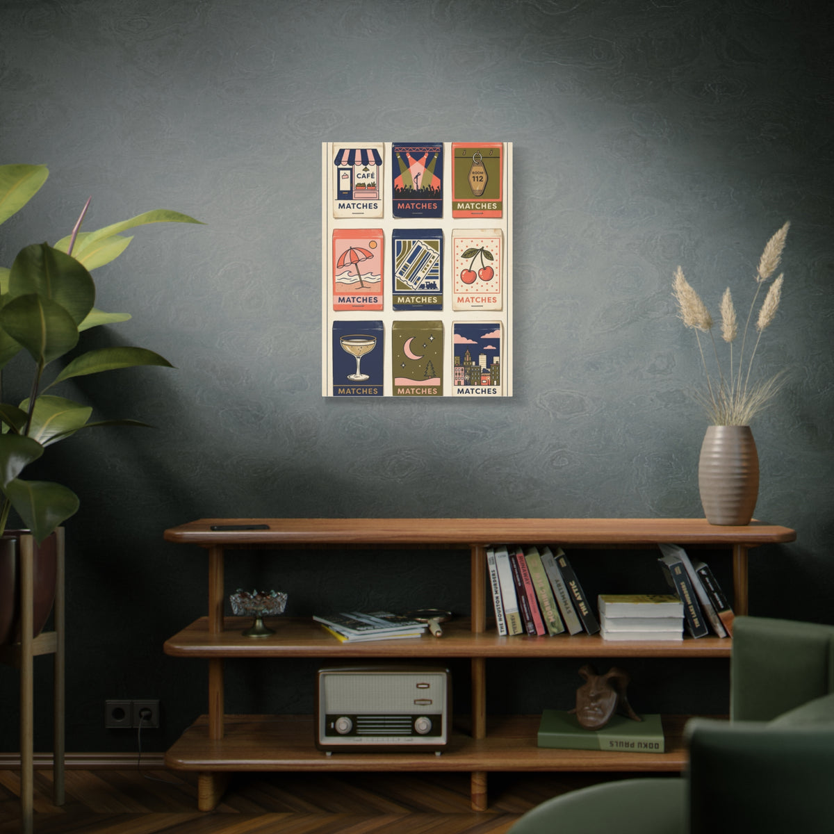 Vintage Matchbox Love Story Collection Wall Art & Canvas Print