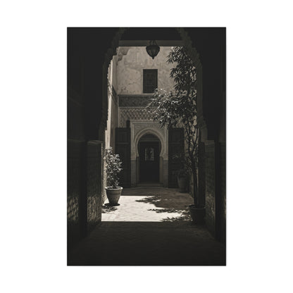 Moorish Courtyard Archway Light Wall Art & Canvas Prints