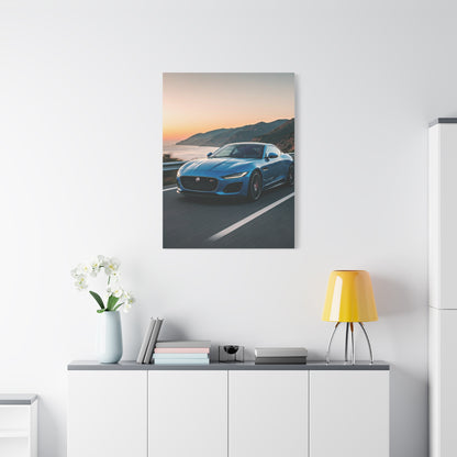 Jaguar F-Type Coastal Cliff Road Wall Art & Canvas Prints