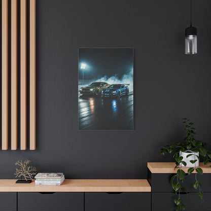 Burnout Ritual – Demon Smoke vs Shelby GT500 Precision Wall Art & Canvas Prints