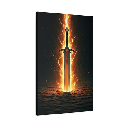 Blade of Eternal Flame Wall Art & Canvas Print