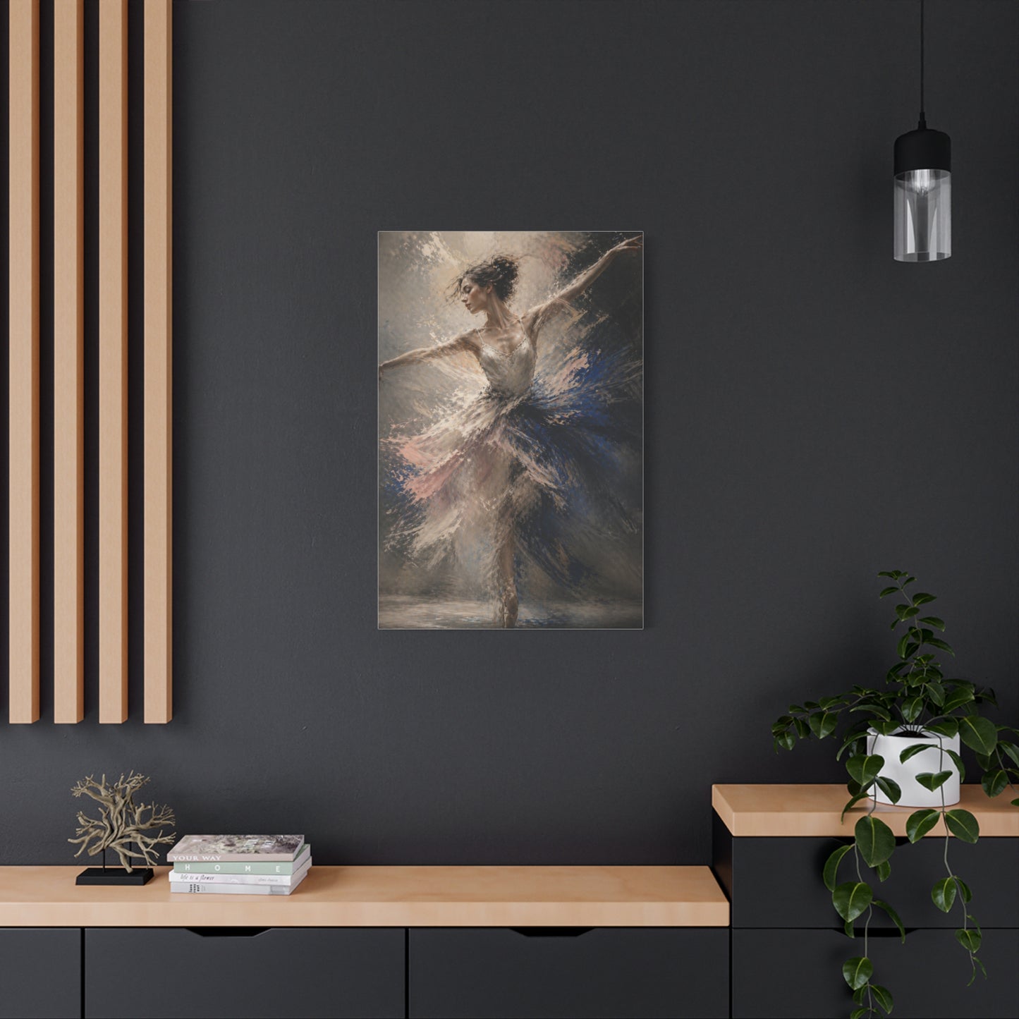Expressive Ballet Motion Painting Wall Art & Canvas Print