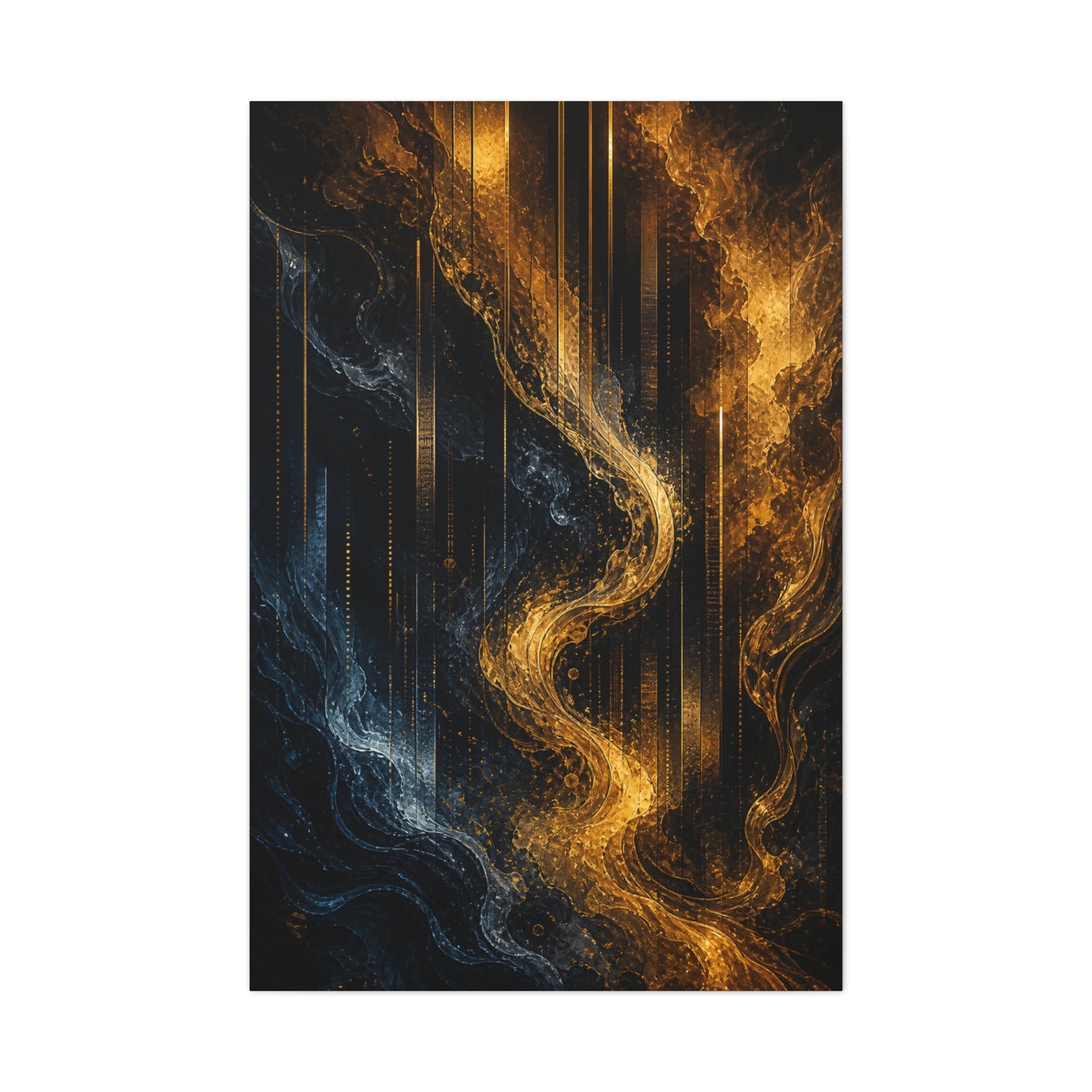 Liquid Gold Abstract Bar Atmosphere Wall Art & Canvas Print