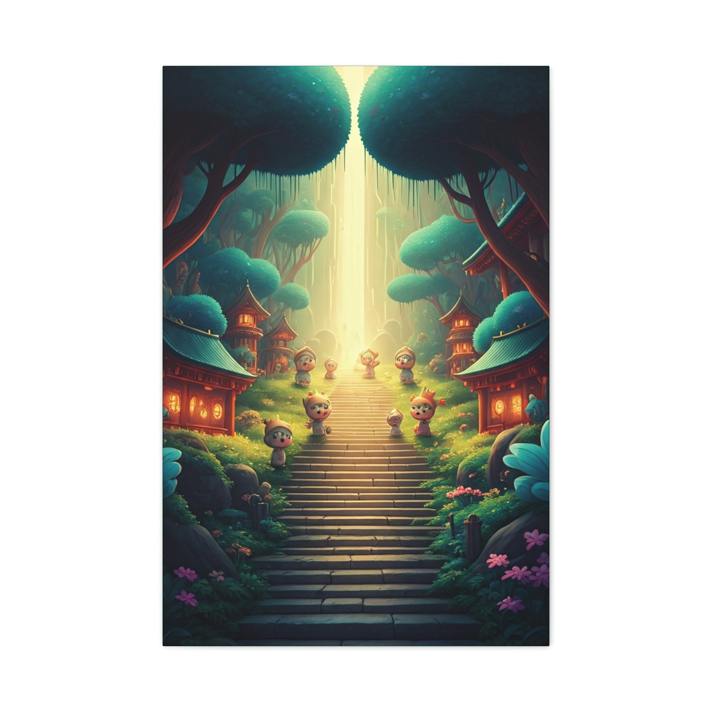 Enchanted Forest Stairway Wall Art & Canvas Prints