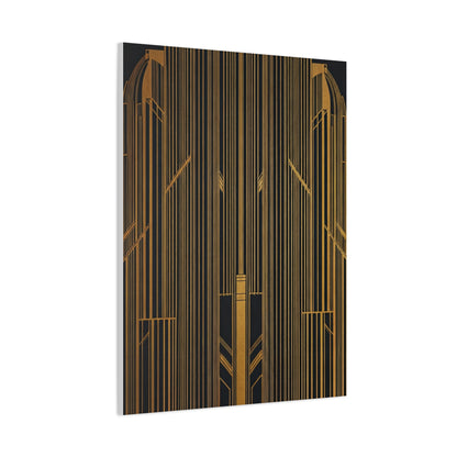 Golden Gate Art Deco Geometry Wall Art & Canvas Prints