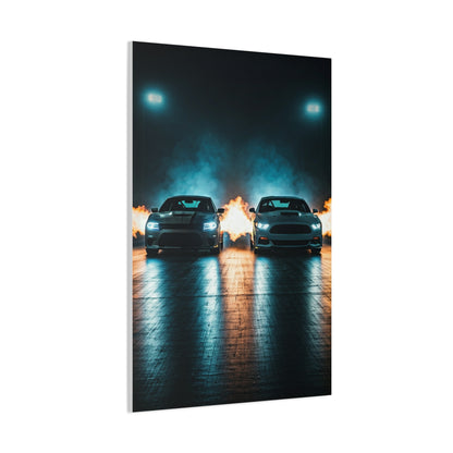 Fireline Standoff – Hellcat vs Supercharged Mach 1 Wall Art & Canvas Prints