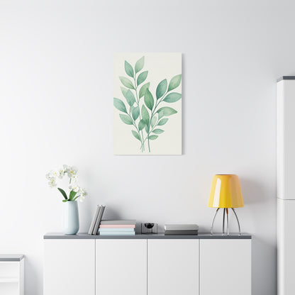 Watercolor Leaf Harmony Wall Art & Canvas Prints
