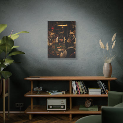 French Bulldog Poker Club Wall Art & Canvas Print
