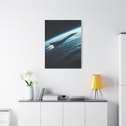 Elegant Concept Aircraft Above Clouds Wall Art & Canvas Prints