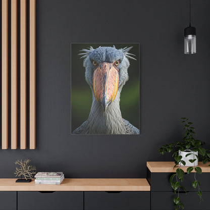 Majestic Shoebill Stork Close-Up Wall Art & Canvas Prints