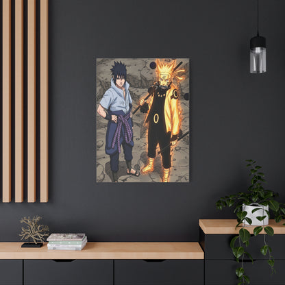 Naruto & Sasuke Six Paths Poster Wall Art & Canvas Print