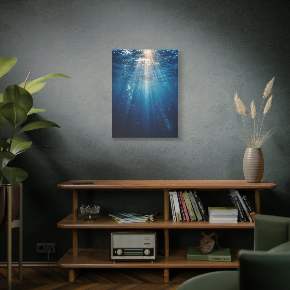 Underwater Sunlight Depth Ocean Scene Wall Art & Canvas Print