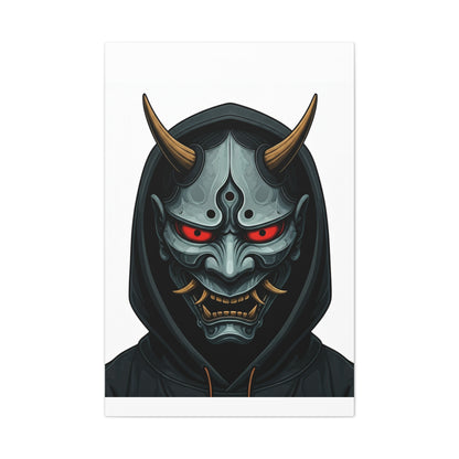 Hooded Demon Mask Wall Art & Canvas Prints