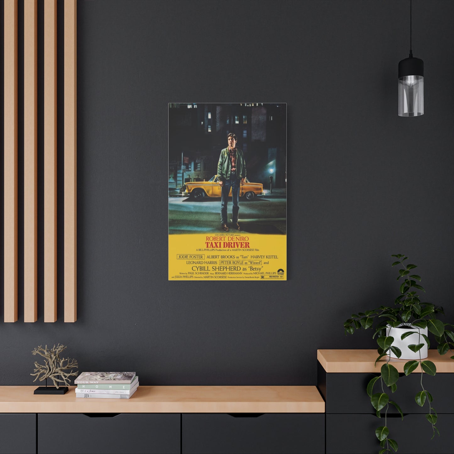 Taxi Driver 1976 Movie Poster Wall Art & Canvas Print