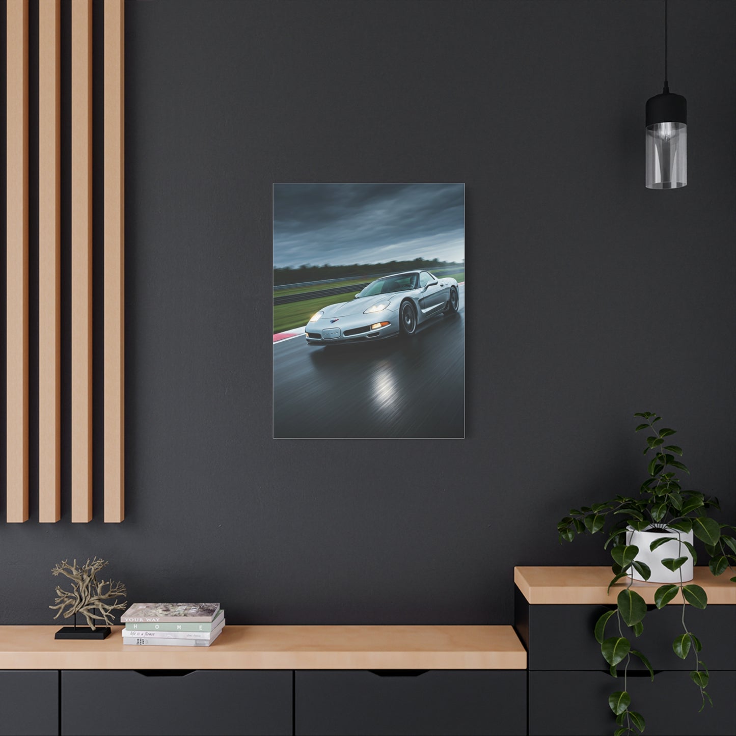 2001 Chevrolet Corvette C5 Z06 Wet Track Performance Wall Art & Canvas Prints