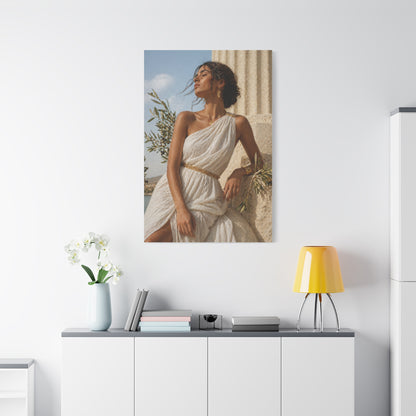 Contemporary Greek Goddess Portrait Wall Art & Canvas Print