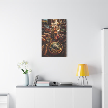 Italian Family Dinner Table Wall Art & Canvas Print