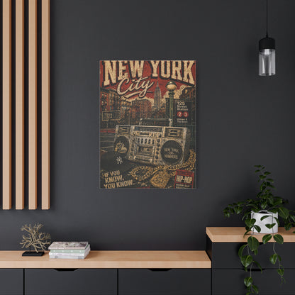 Vintage Hip Hop NYC Poster Scene Wall Art & Canvas Print