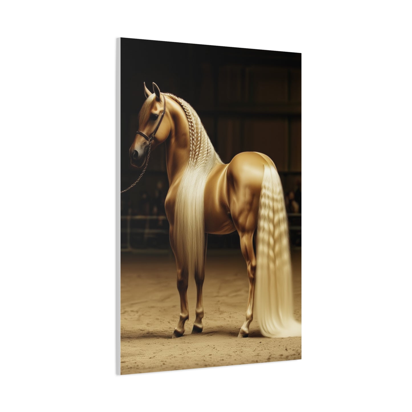 Golden Palomino Luxury Arena Horse Wall Art & Canvas Print