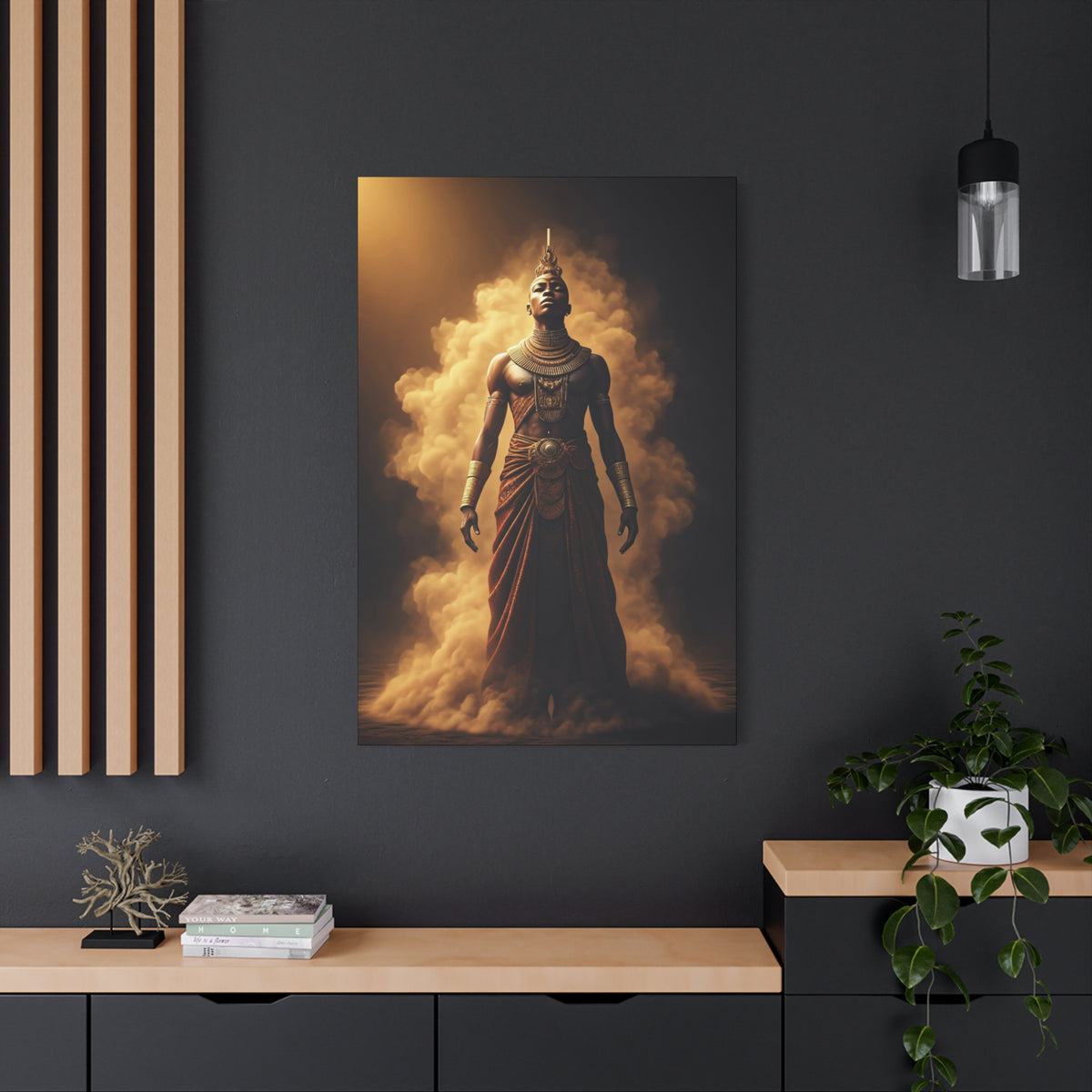 Mist-Born Warrior Presence Wall Art & Canvas Prints