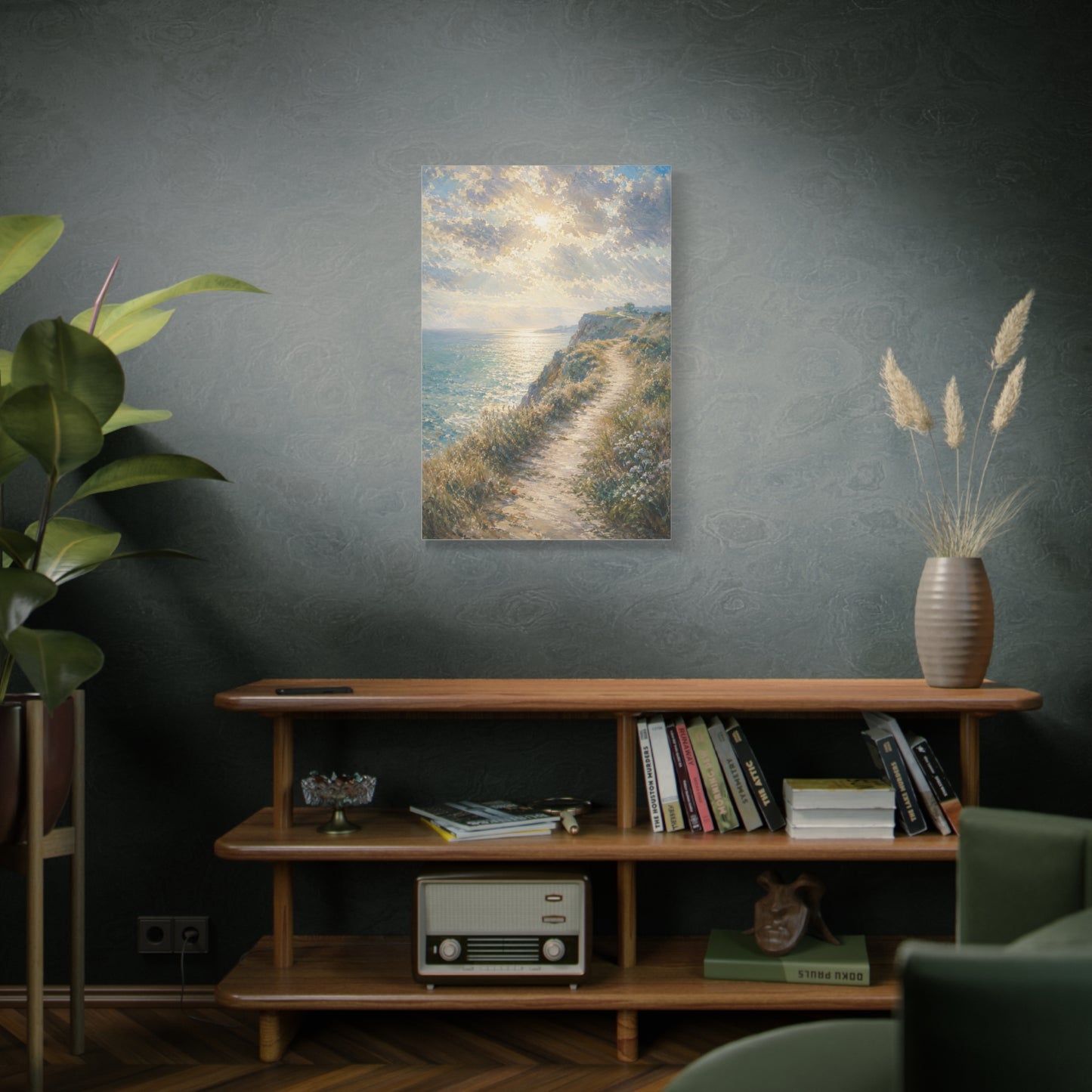 Psalm 27 Coastal Light Scripture Wall Art & Canvas Print