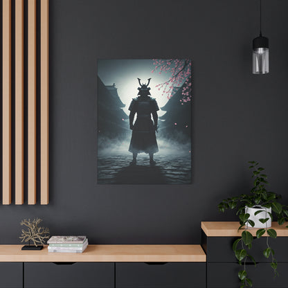 Samurai in the Misty Street Wall Art & Canvas Prints