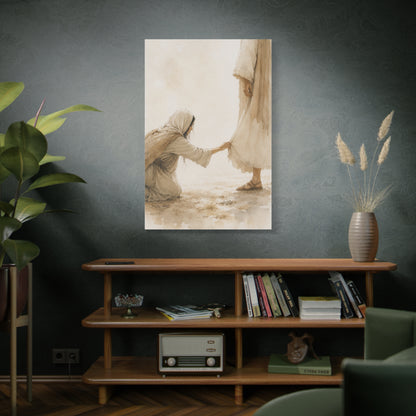 Healing Faith Watercolor Scripture Wall Art & Canvas Print