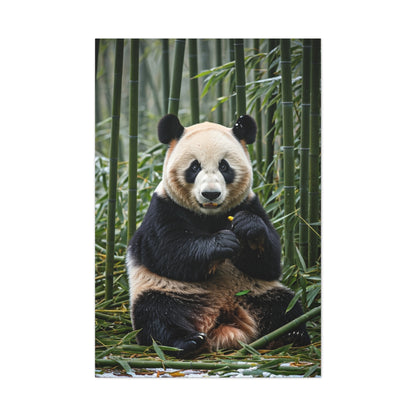 Gentle Panda Among Bamboo Wall Art & Canvas Prints