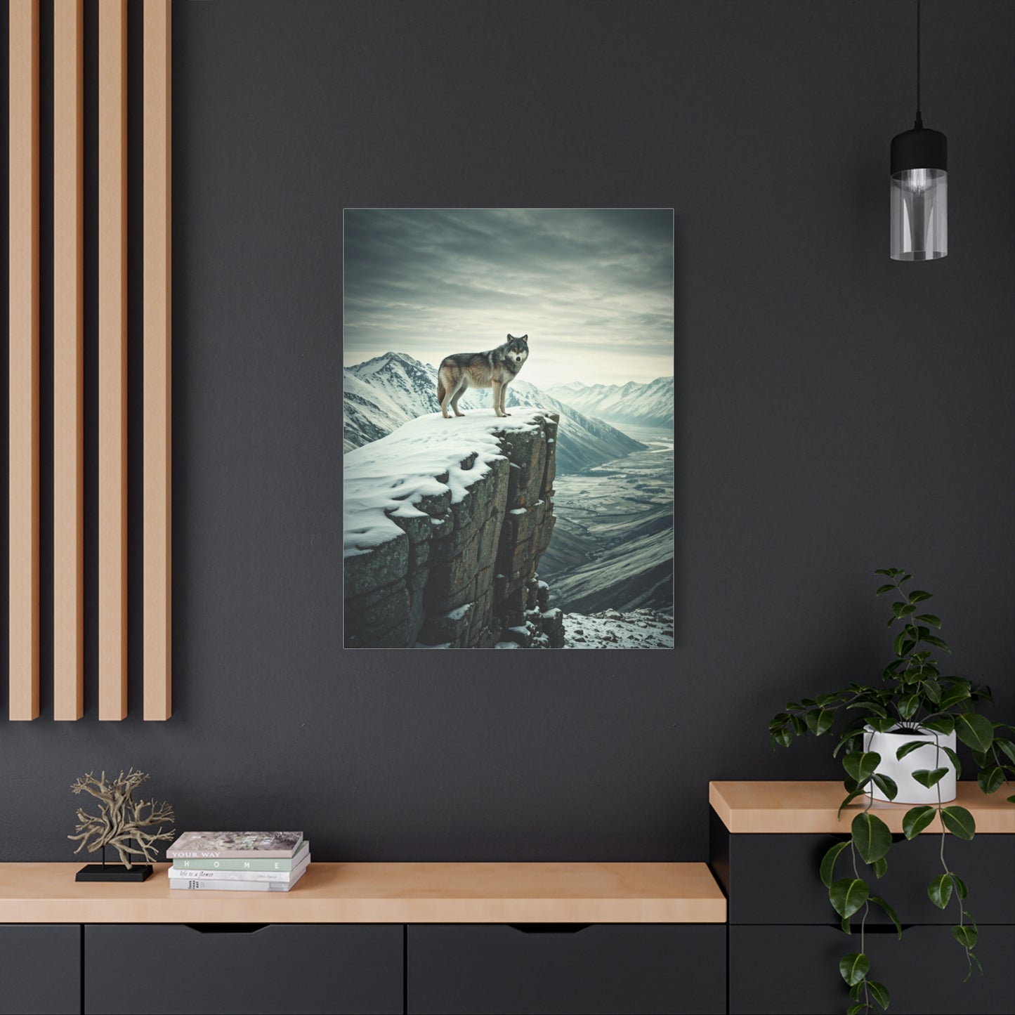 Wolf Above the Mountains wall art & canvas prints
