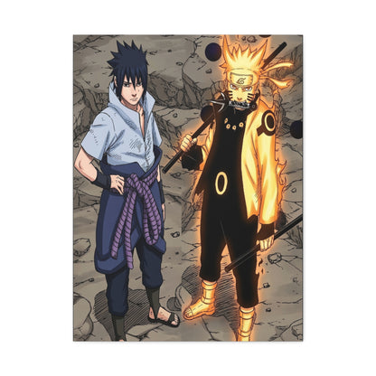 Naruto & Sasuke Six Paths Poster Wall Art & Canvas Print