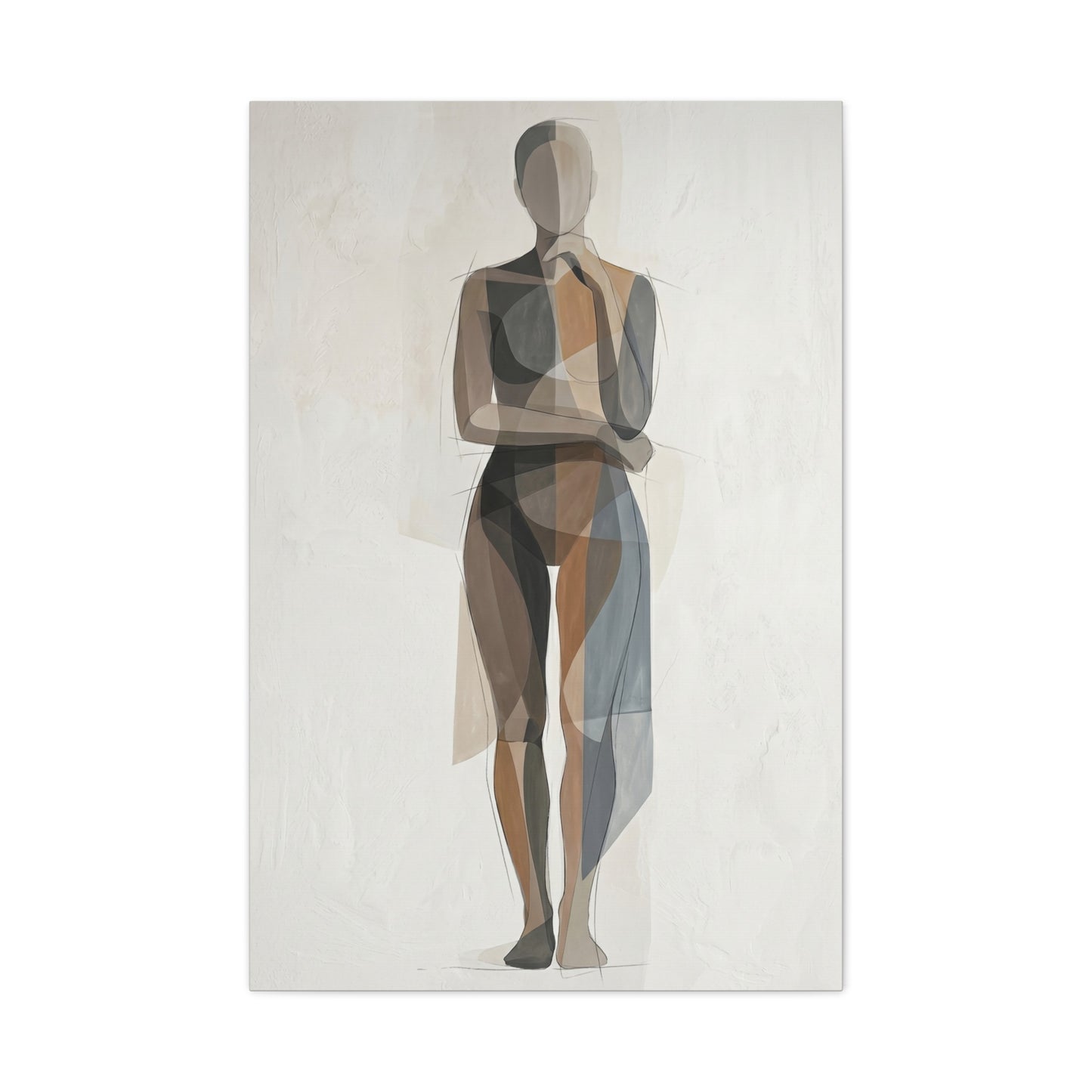 Contemporary Human-Centered Abstract Wall Art & Canvas Print