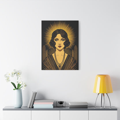 Radiant Deco Icon Woman Wall Art & Canvas Prints