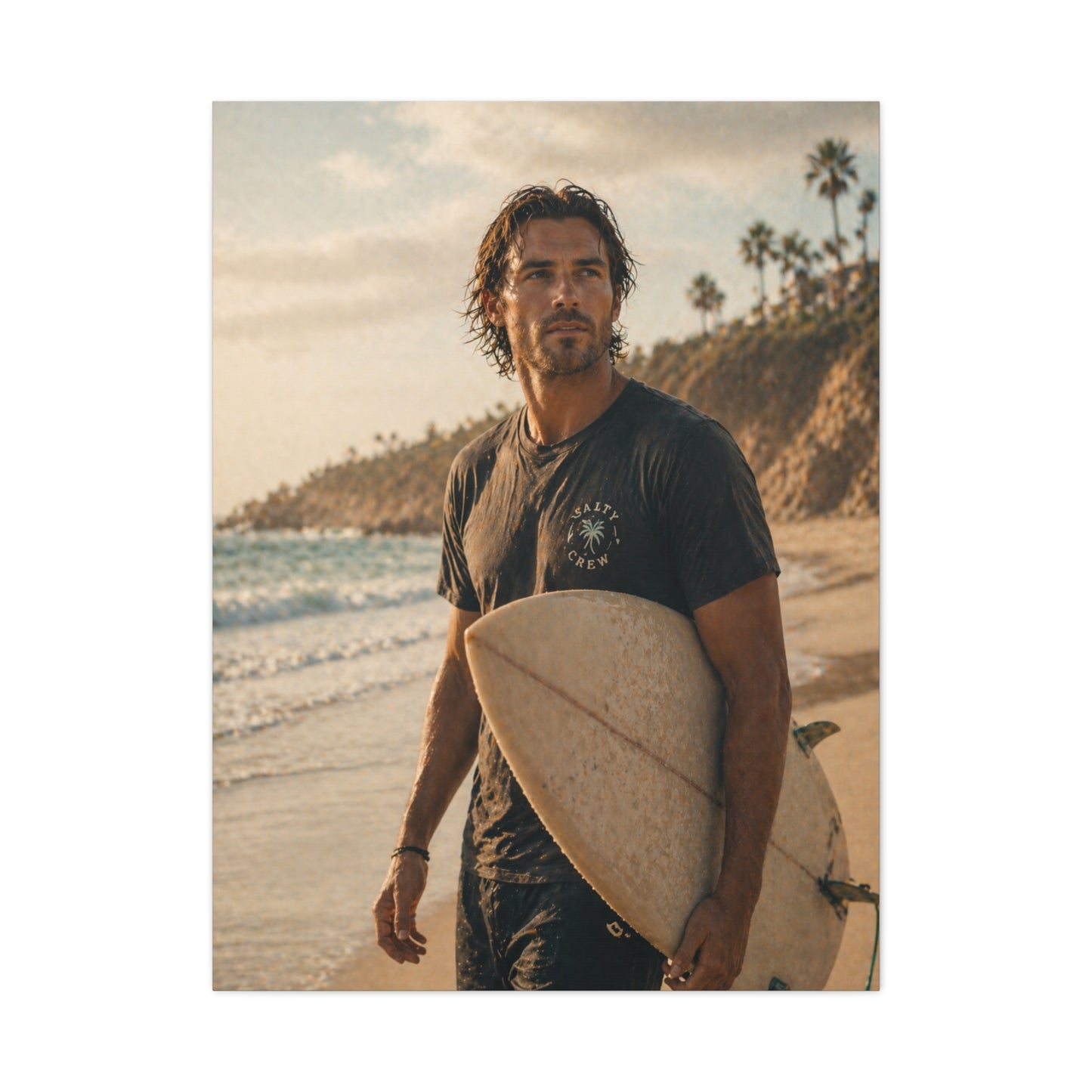 Coastal Surf Lifestyle Portrait Wall Art & Canvas Print