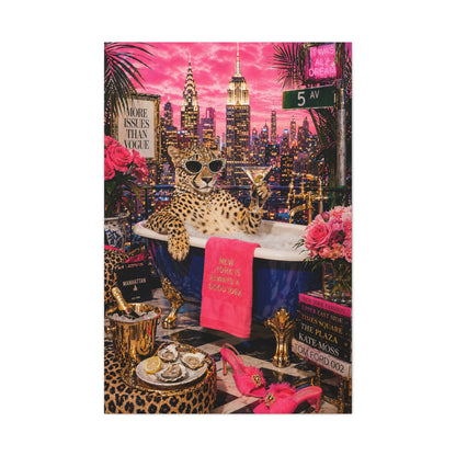 Pop Surreal NYC Luxury Scene Wall Art & Canvas Print