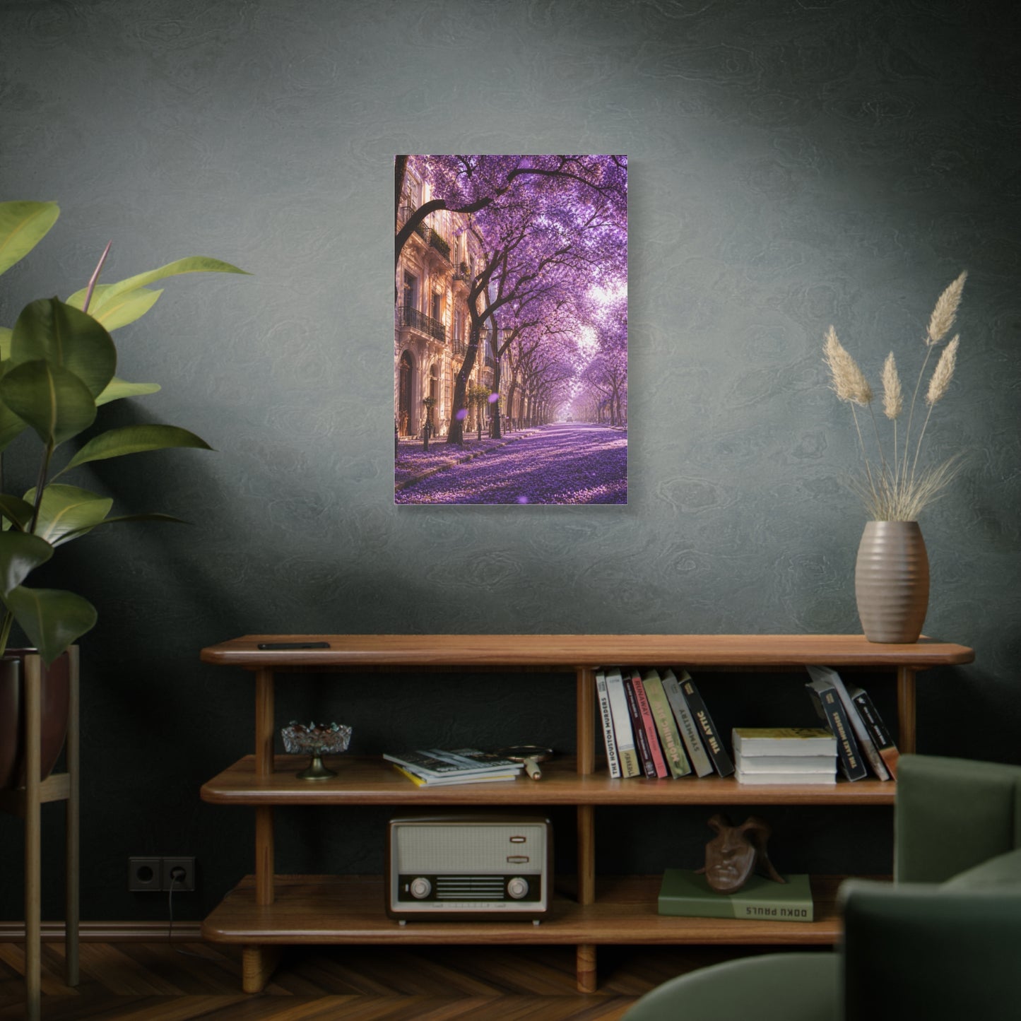 Jacaranda Blossom Boulevard Wall Art & Canvas Print