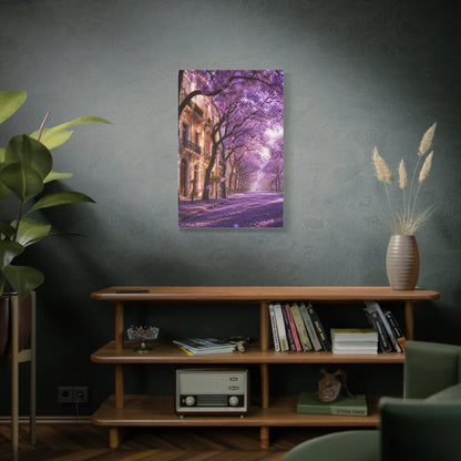 Jacaranda Blossom Boulevard Wall Art & Canvas Print