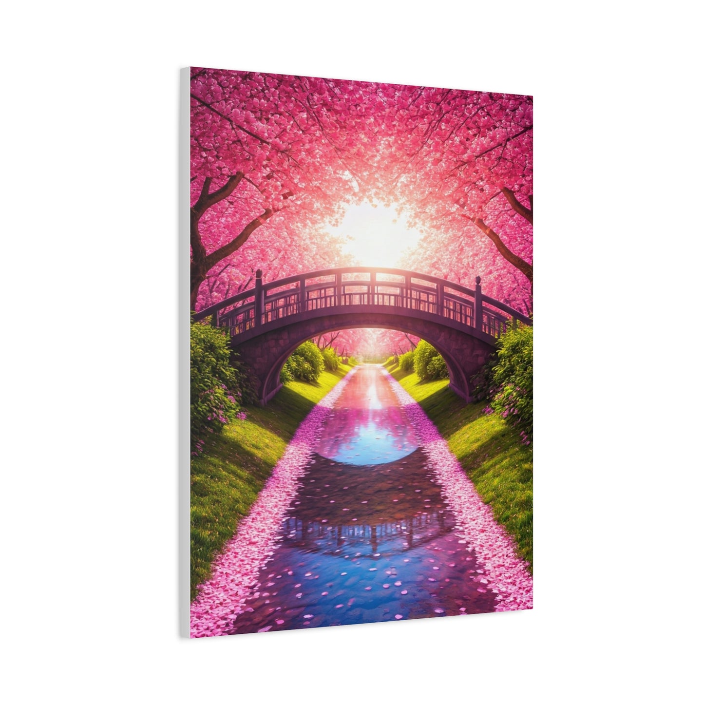 Sakura Bridge Reflection at Sunrise Wall Art & Canvas Prints