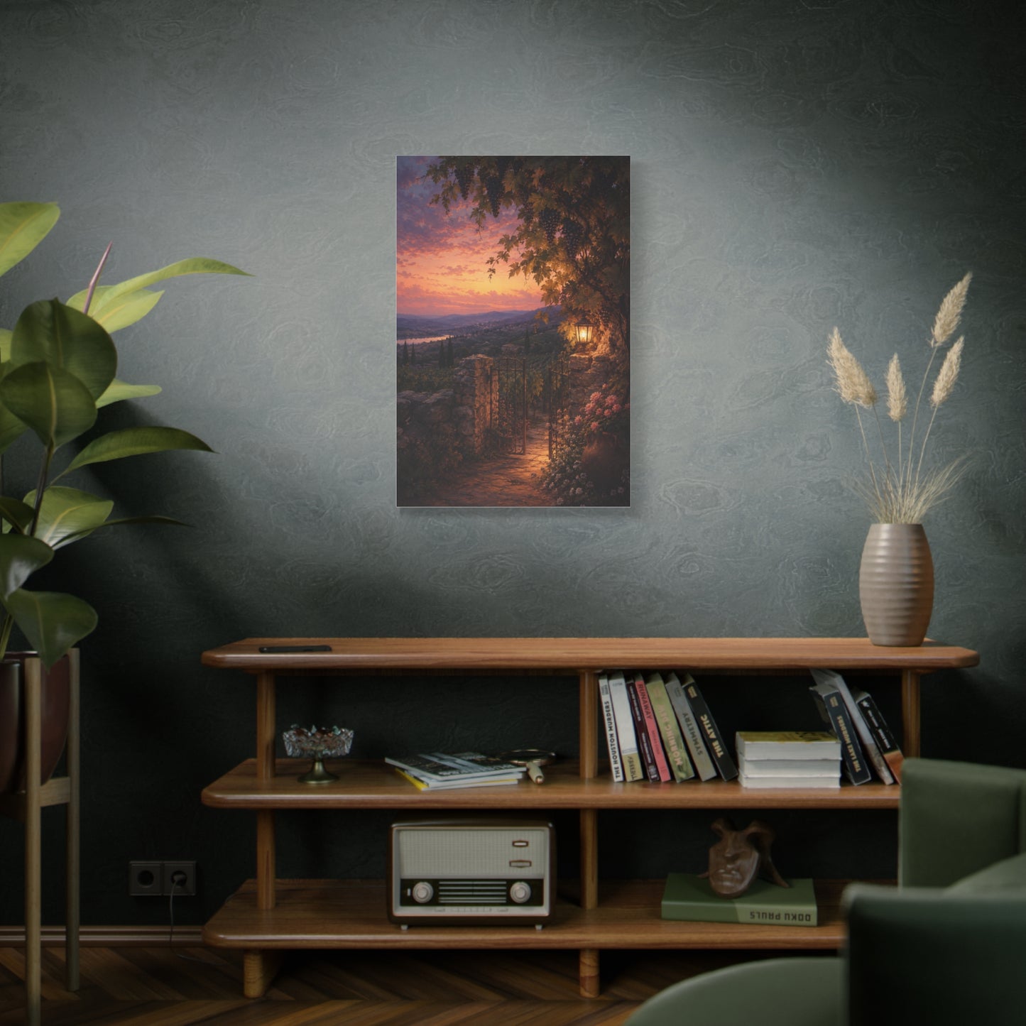 Song of Solomon Vineyard Dusk Scripture Wall Art & Canvas Print