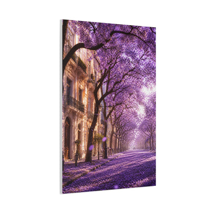 Jacaranda Blossom Boulevard Wall Art & Canvas Print