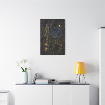 Art Nouveau Manhattan Fantasy Wall Art & Canvas Print