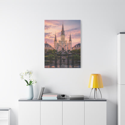 St. Louis Cathedral Sunrise Square Wall Art & Canvas Print