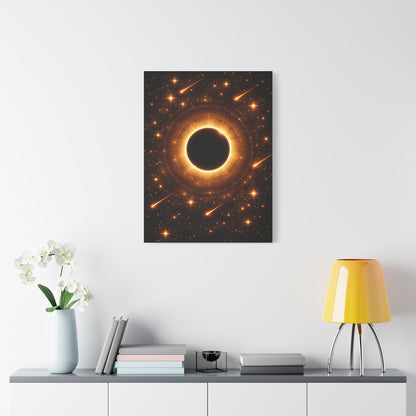 Golden Eclipse Celestial Wall Art & Canvas Print