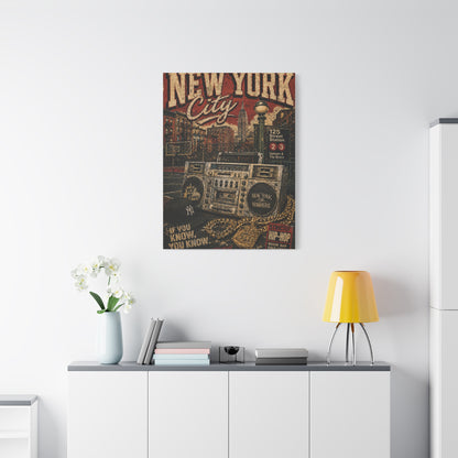 Vintage Hip Hop NYC Poster Scene Wall Art & Canvas Print