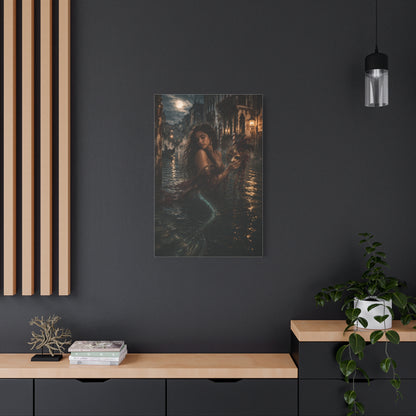 Venetian Moonlight Mermaid Mystery Wall Art & Canvas Print
