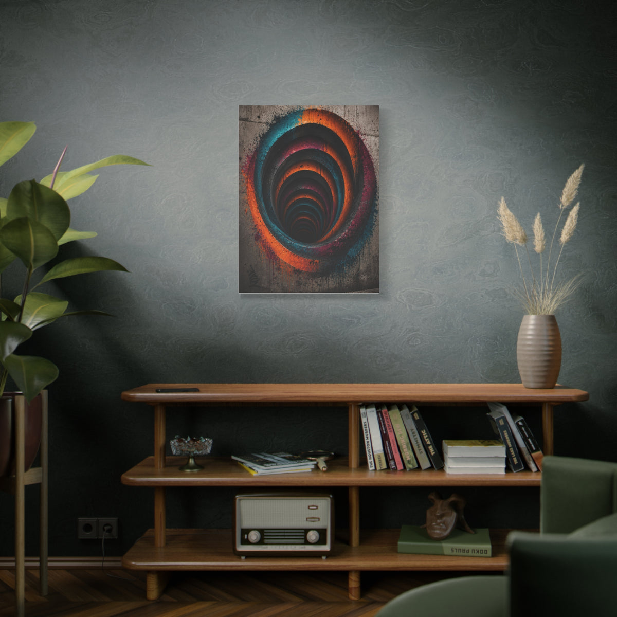 Urban Vortex Graffiti Tunnel Street Wall Art & Canvas Print