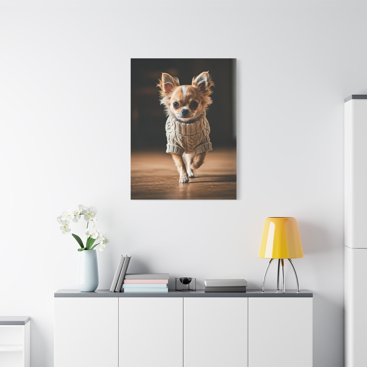 Tiny Stride Chihuahua Wall Art & Canvas Print