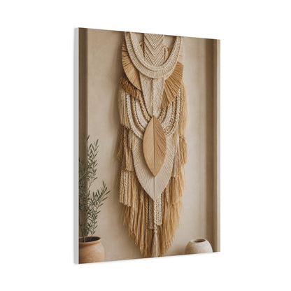 Handwoven Natural Fiber Wall Hanging Wall Art & Canvas Print