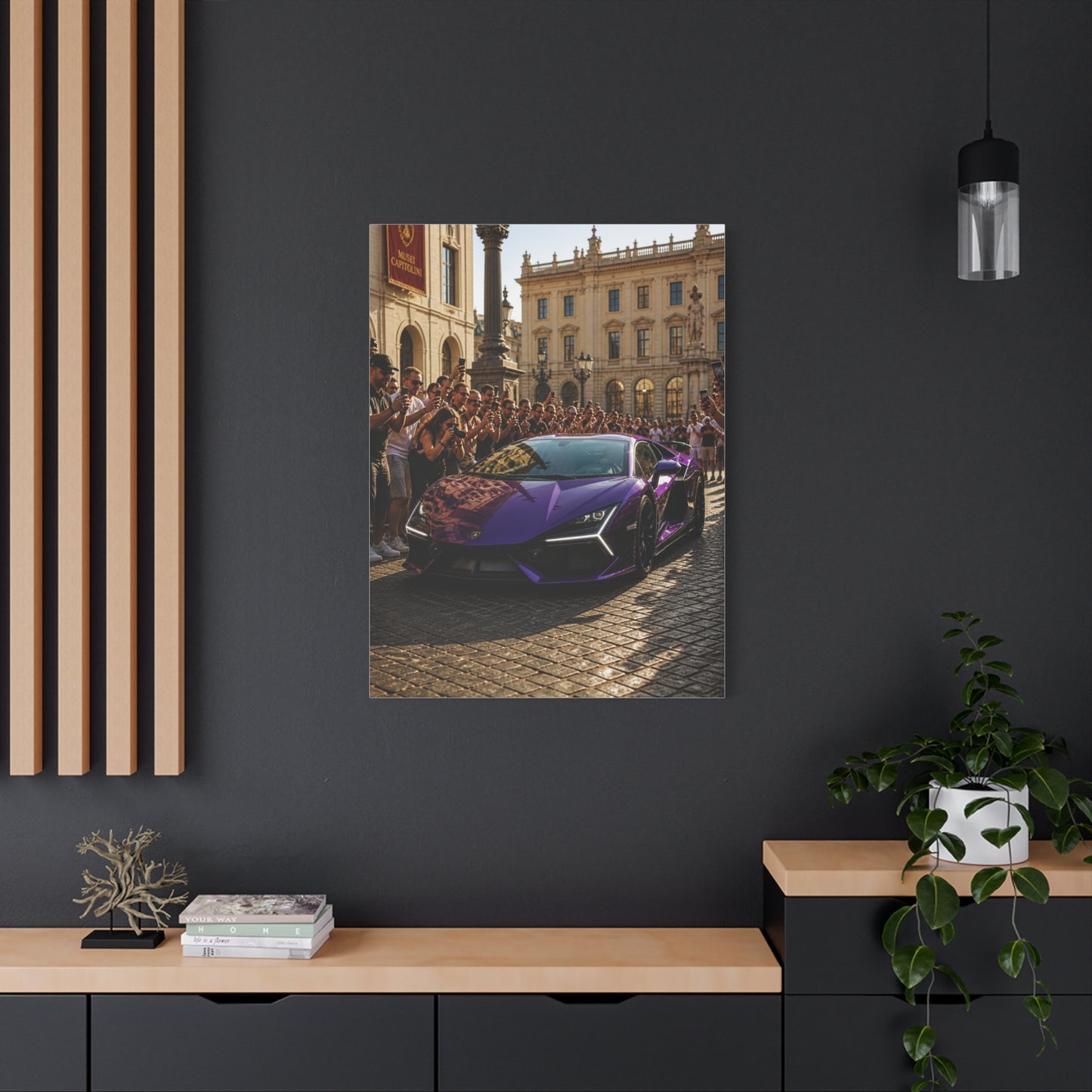 Viola Mithras Lamborghini Revuelto Supercar Scene Wall Art & Canvas Print