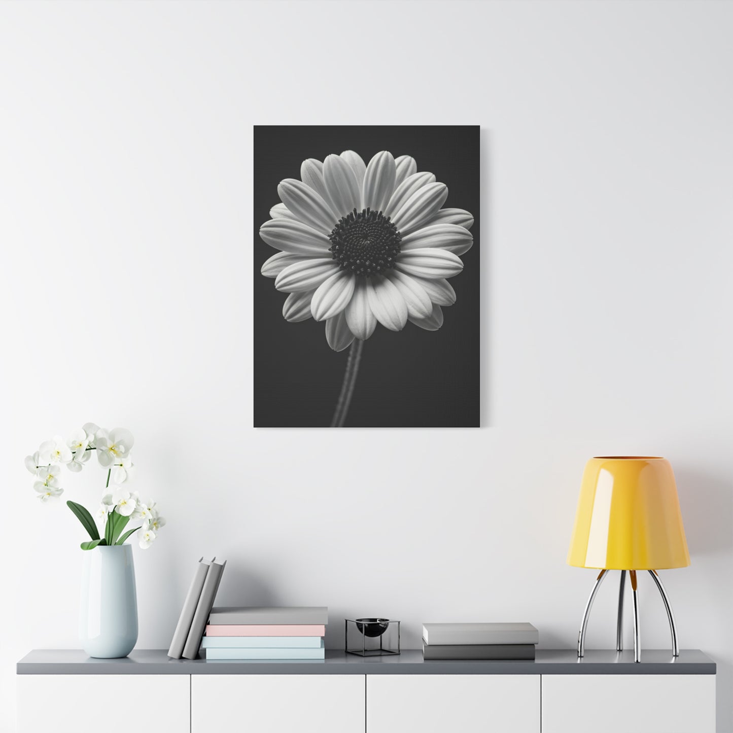 Bold Daisy Contrast Portrait Wall Art & Canvas Prints